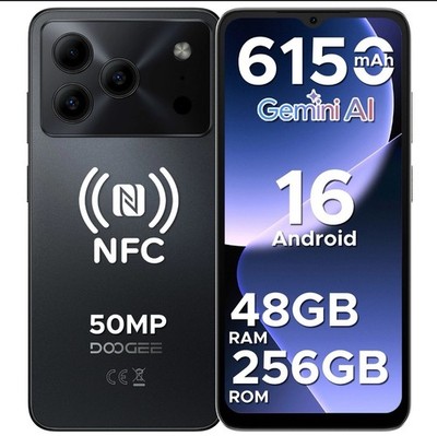 DOOGEE Note 56 Plus AI Android 16 Smartphone Ohne Vertrag 48GB+256GB Handy 6,56''