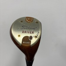 Vintage Rare Titleist Persimmon Driver Wood W4251 Oil Hardened / Right Handed