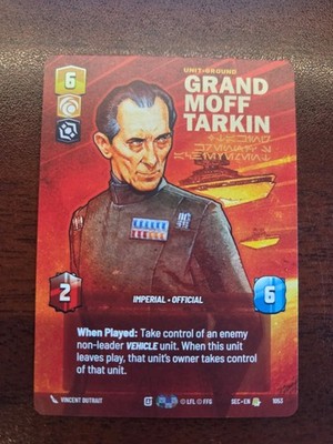 Star Wars Unlimited Secrets Of Power Prestige R Grand Moff Tarkin 1053