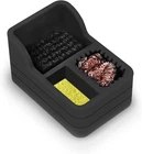 Soldering Iron Tip Cleaner Kit with Brass Wool, Sponge & Steel Brush in Black