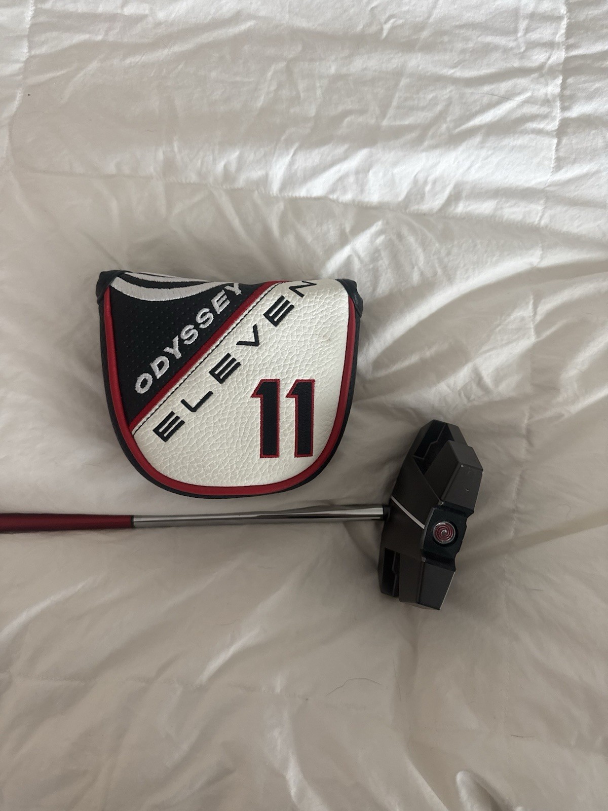 Odyssey Eleven 2-Ball Tour Lined 34" Putter Right Stroke Lab Steel # 206536