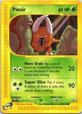 Pinsir 101/147 Common Aquapolis Pokemon Moderately Played on eBay