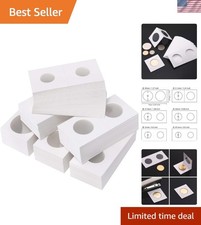 300 Pieces Cardboard Coin Holder Flip Mega Assortment, 2 by 2 Inch for Coin C...