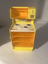 Vintage 70s Barbie Dream House Furniture- Stove Microwave Oven