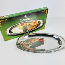 WMF Baroque Servierplatte Cromargan Edelstahl 18/10 geprägter Rand 32 cm OVP✅