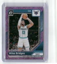 2024-25 Donruss Optic #208 Miles Bridges Pink Glitter #/275