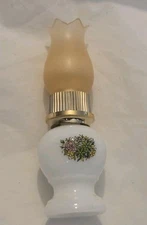 Vtg Avon Charisma Perfume Bottle Petite Oil Lamp Shaped Floral Grandma Core