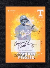 2024 Onit Athlete University of Tennessee Volunteers /25 Cannon Peebles Auto lz7