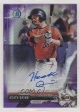 2017 Bowman Chrome Prospect Purple Refractor 94/250 Heath Quinn #CPA-HQ Auto 1s6
