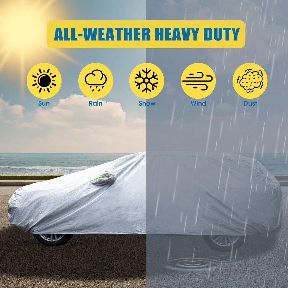 Cubierta de coche personalizada para todo tipo de clima 100 % impermeable protección exterior para Nissan March Foto 3 de 4