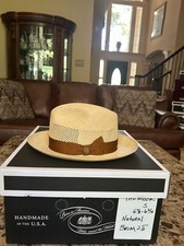 Stetson Vented The Moor Natural S 6 7/8 - 6 3/4 Panama Straw