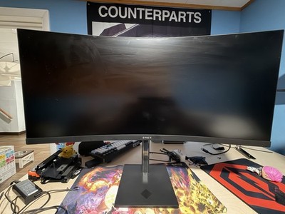 HP Omen 34C 34-inch WQHD Gaming Monitor --165Hz Curved VA with FreeSync Speakers