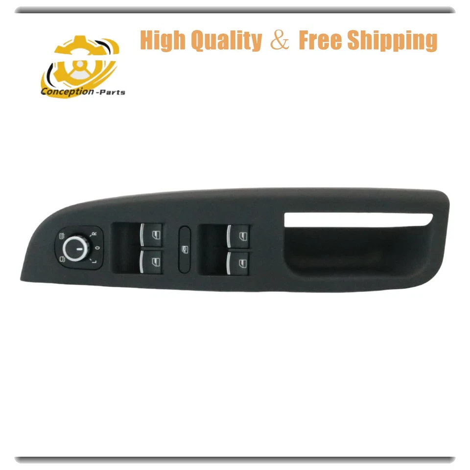 Interruptor de ventana eléctrica principal de puerta para Volkswagen Jetta 2011-2018 delantero izquierdo negro Foto 4 de 4