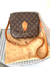 Borsa a mano Louis Vuitton Saint-Cloud GM tracolla tela e pelle monogramma