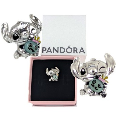 New 100% Authentic PANDORA Disney Stitch & Scrump Murano Glass