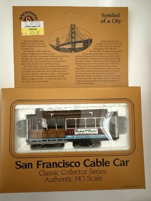 Bachmann HO Scale Train San Francisco Beefeater Gin Cable Car Parts