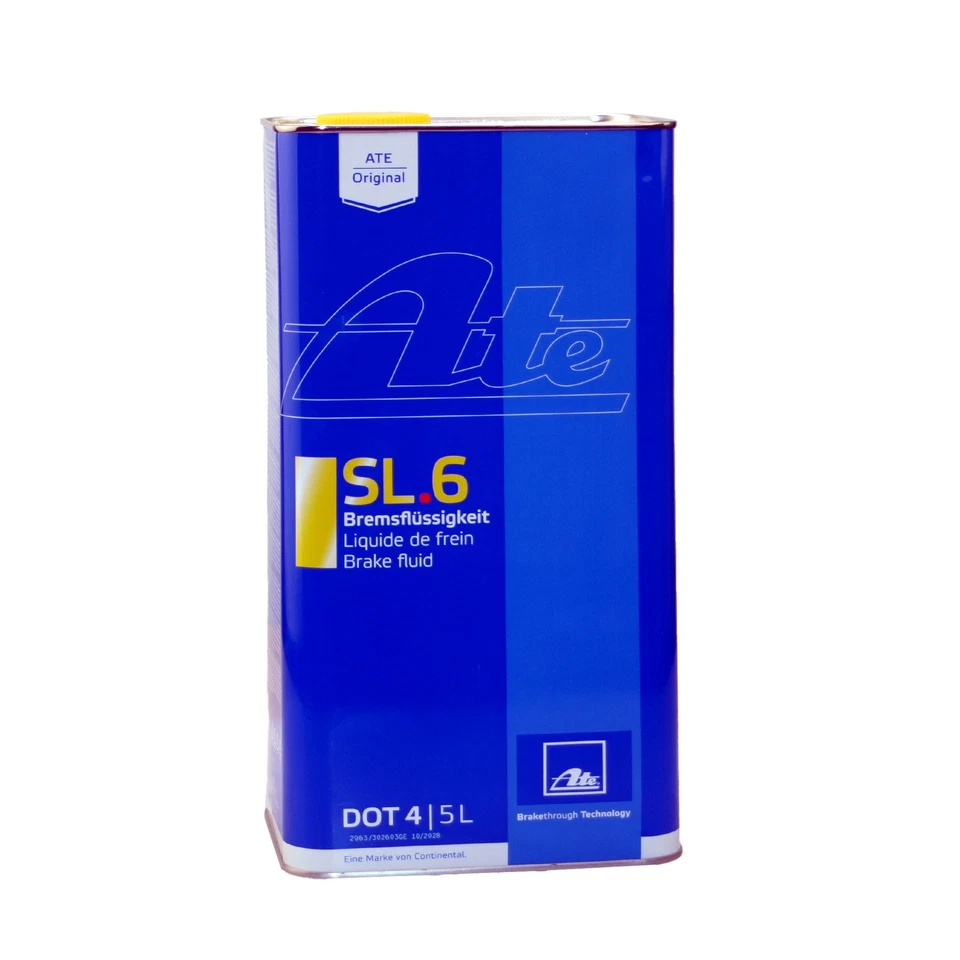 5L ORIGINAL ATE Bremsflüssigkeit Brake Fluid SL.6 DOT4 ATE 03.9901-6403.2