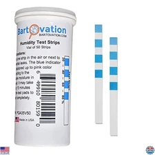 50 Cobalt Chloride Humidity Test Strips - 4 Pads for 20%-80% Humidity Monitoring