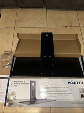 Mount-It! Keyboard & Mouse Platform Tray Adjustable VESA Compatible Brand New