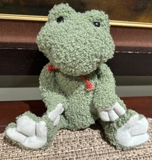 Gund Green Frog PONDER Plush Stuffed Animal 13  Floppy Curly Fuzzy NWOT