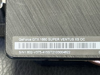ARTIFACTS MSI GeForce GTX 1660 SUPER VENTUS XS OC 6GB GDDR6 Graphics Card