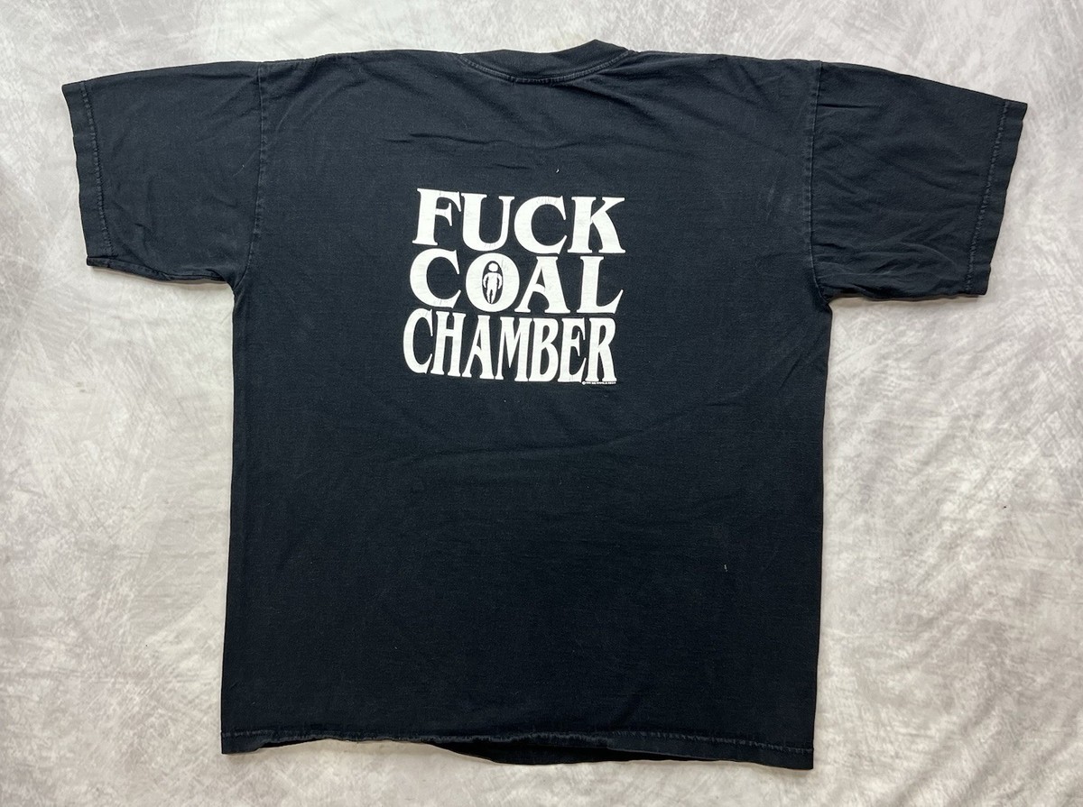 Vintage 1999 F#*k Coal Chamber Chamber Shirt Size L View 2