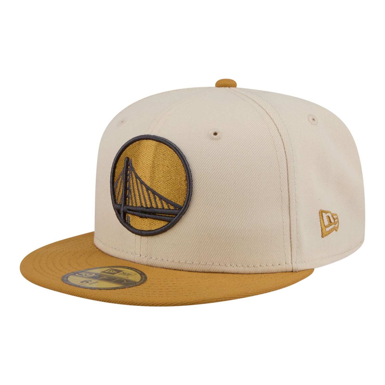 Men's New Era Cream/Tan Golden State Warriors Two-Tone Color