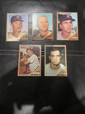 1962 Topps Baseball Washington Senators Nice Lot (5 Cards) #79 - #428