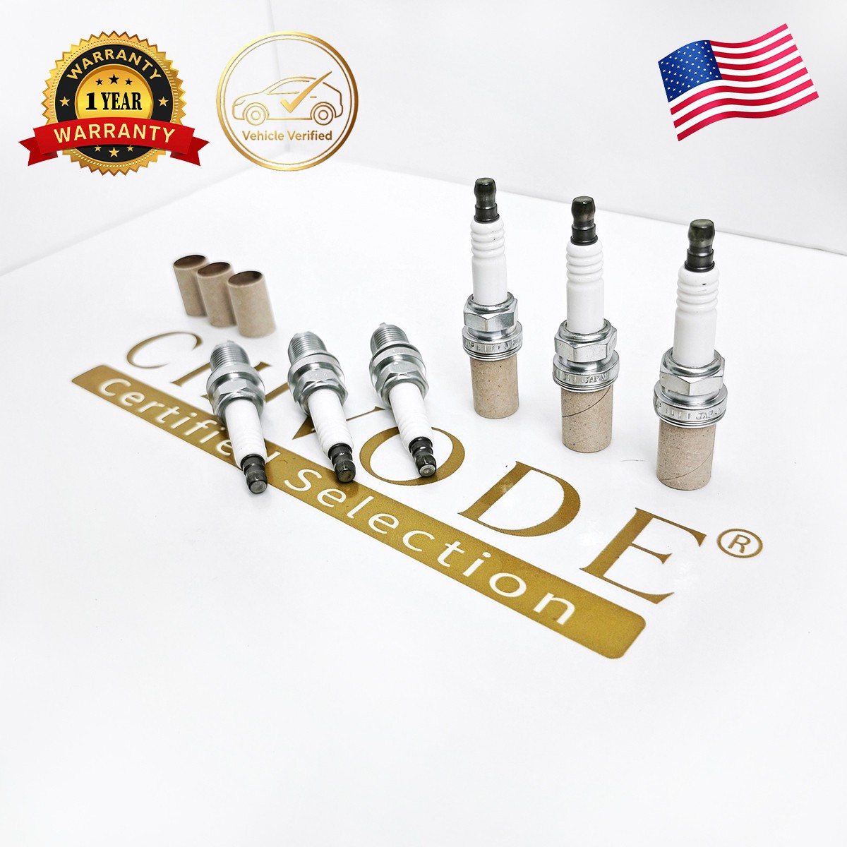6 Spark Plugs Double Laser Platinum BMW Upgrade Set for BMW E39-E46-M54