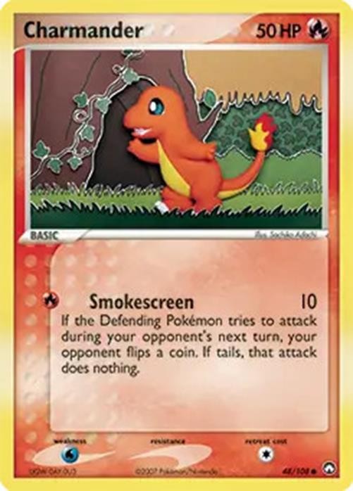 Charmander - 48/108 - Pokemon Power Keepers Card NM