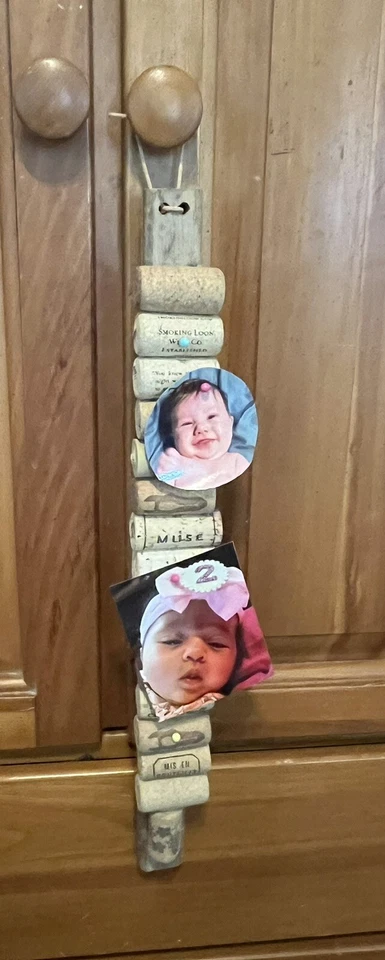 Handmade Space-Saving Cork Strip From Bottle Corks  for Memos & Photos - Image 4 of 4