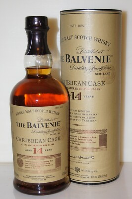 Balvenie 14y 2016 Caribbean Cask Extra Matured Rum Casks 43% bottlecode L2 0.7L