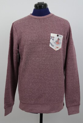 Quiksilver Buckmann Sweater Men's Size XS Pink #72B3