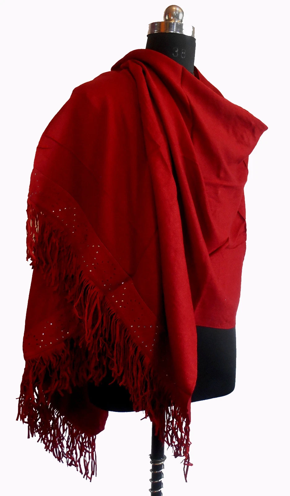 Real KASHMIR SILK PASHMINA Stole. Handloomed with 80% Natural Cashmere