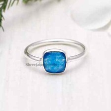 Blue Quartz Ring 925 Sterling Silver Ring Gemstone Ring Statement Ring For Gift