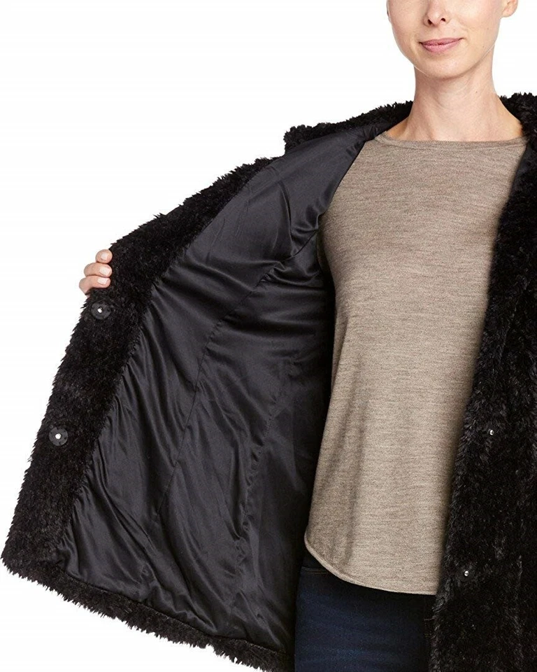 Kenneth Cole New York Women's Leisure Coat Black Sz S 146281 - Image 3 of 3