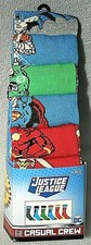 6 Pair DC Comics The Justice League Batman WW Flash New Crew Socks sz 8-12 shoe