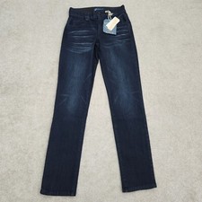 Democracy Women Size 2 31" Ab Solution Straight Leg Jeans Dark Wash