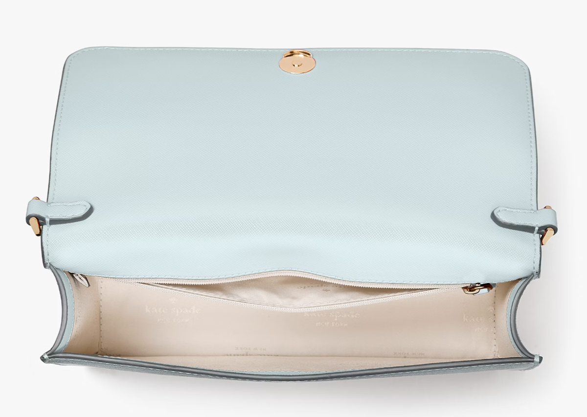 Kate Spade Madison Flap Crossbody Bag Blue Leather Chain Kate Spade Madison Flap Crossbody Bag Blue Leather Chain