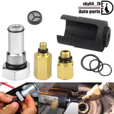 For 6.0L Ford Powerstroke IPR Valve Socket Air Test Fitting Fuel Rail Adapter