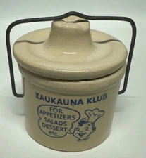 Vintage Kaukuana Klub Crock
