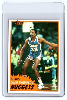 1981-82 Topps #12 David Thompson Denver Nuggets