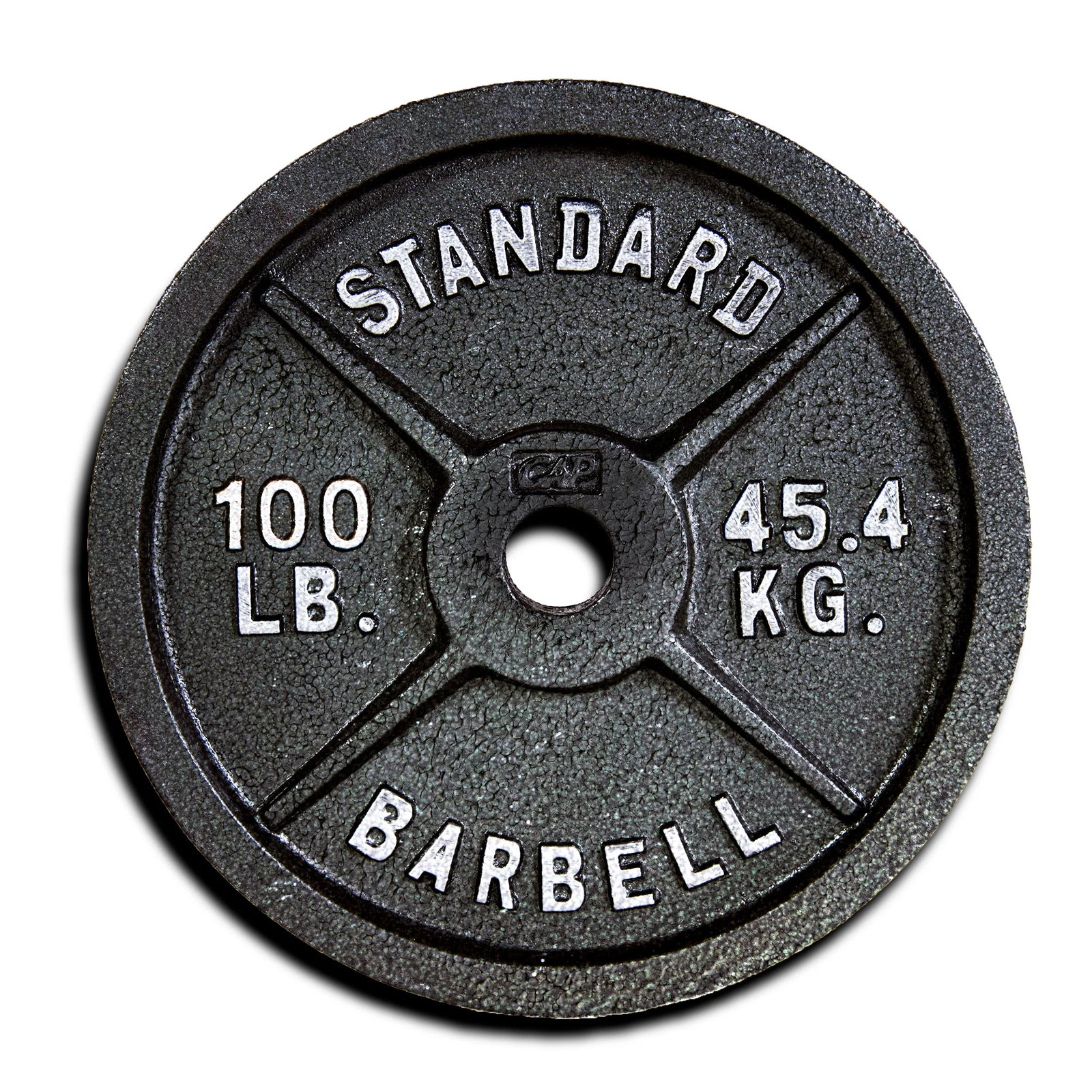 CAP Barbell 100 LB Olympic Single Cast Iron Weight Plate For