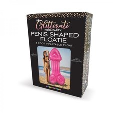 Little Genie Glitterati 6 foot Inflatable Penis Pool Float, New