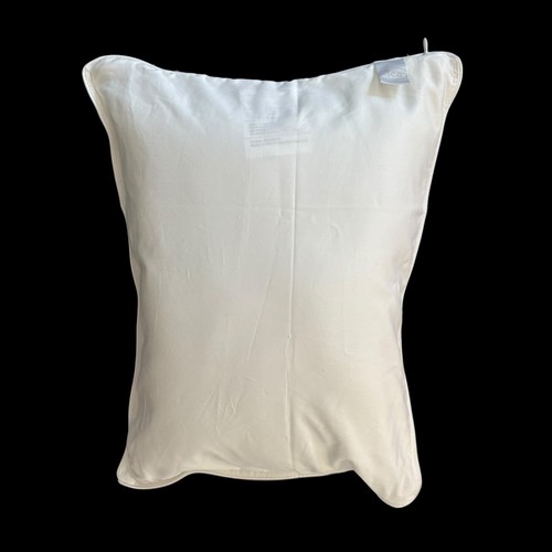 DEA Italy Embroidered Boudoir Pillow Sham Egyption Cotton White 22 x 17 1/2 - Picture 7 of 8