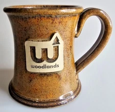 Woodlands 16 oz. Coffee Mug Handcrafted USA Sunset Hill Stoneware ~ VGC