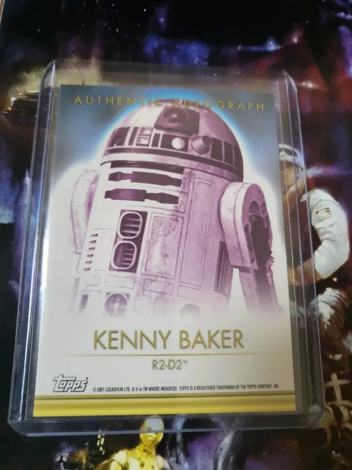 TOPPS STAR WARS 2001 EVOLUTION KENNY BAKER R2 D2 AUTO / AUTOGRAPH CARD - Image 2 of 2
