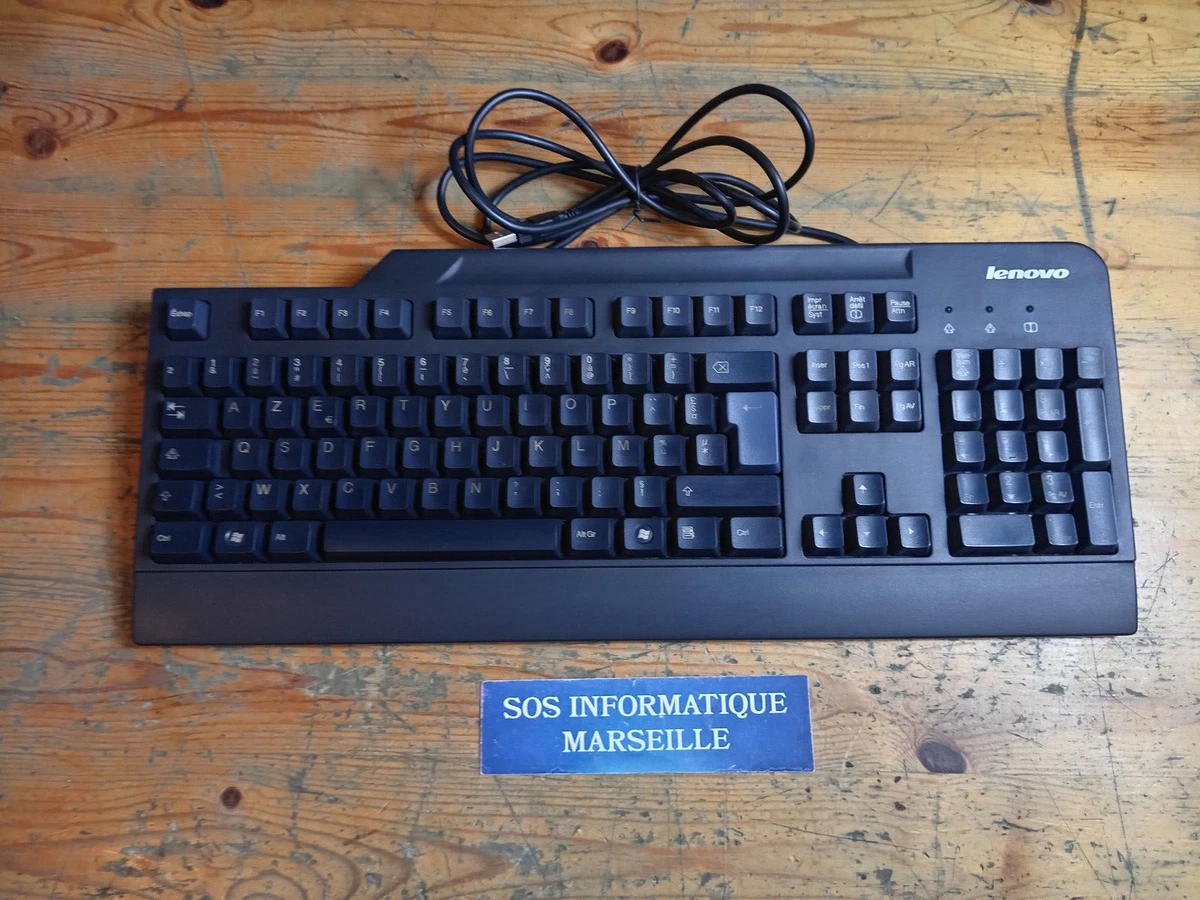 Clavier AZERTY Noir Pour Lenovo Ideapad 110-17 Series - Réf. CL-777-110-17AZN, Neuf Filaire