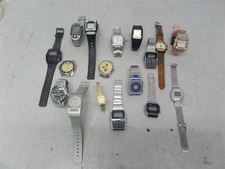 Casio Lot of 17 Wrist Watches For Parts EF-305 AMW-320 OC-104