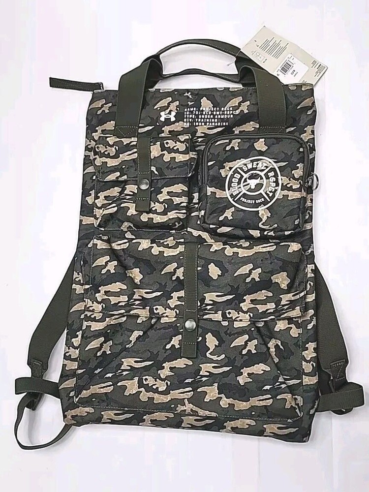 Under Armour Project Rock Pro 19L Camo Box Backpack Unisex